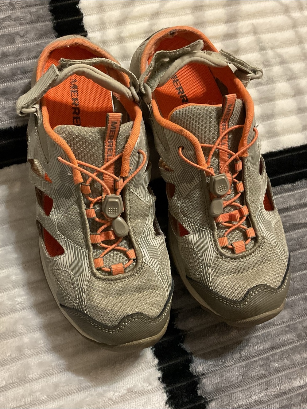 Merrell Sandal Sneakers Beige Orange Sz 7